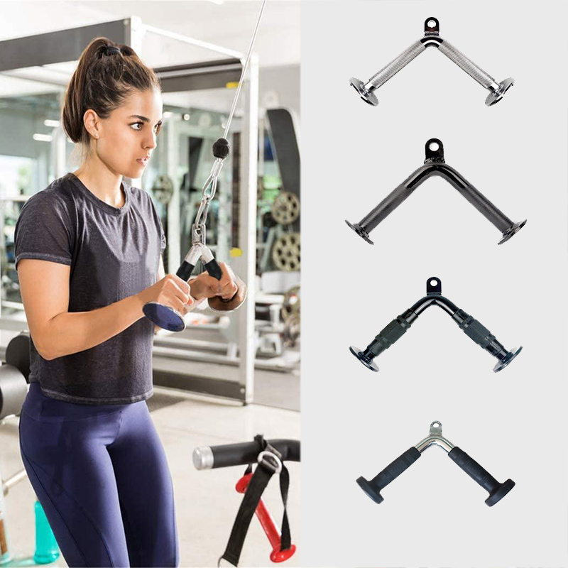 Home Gym Cable Machine - مقبض ملحقات جهاز الكابلات للتمرين المنزلي،