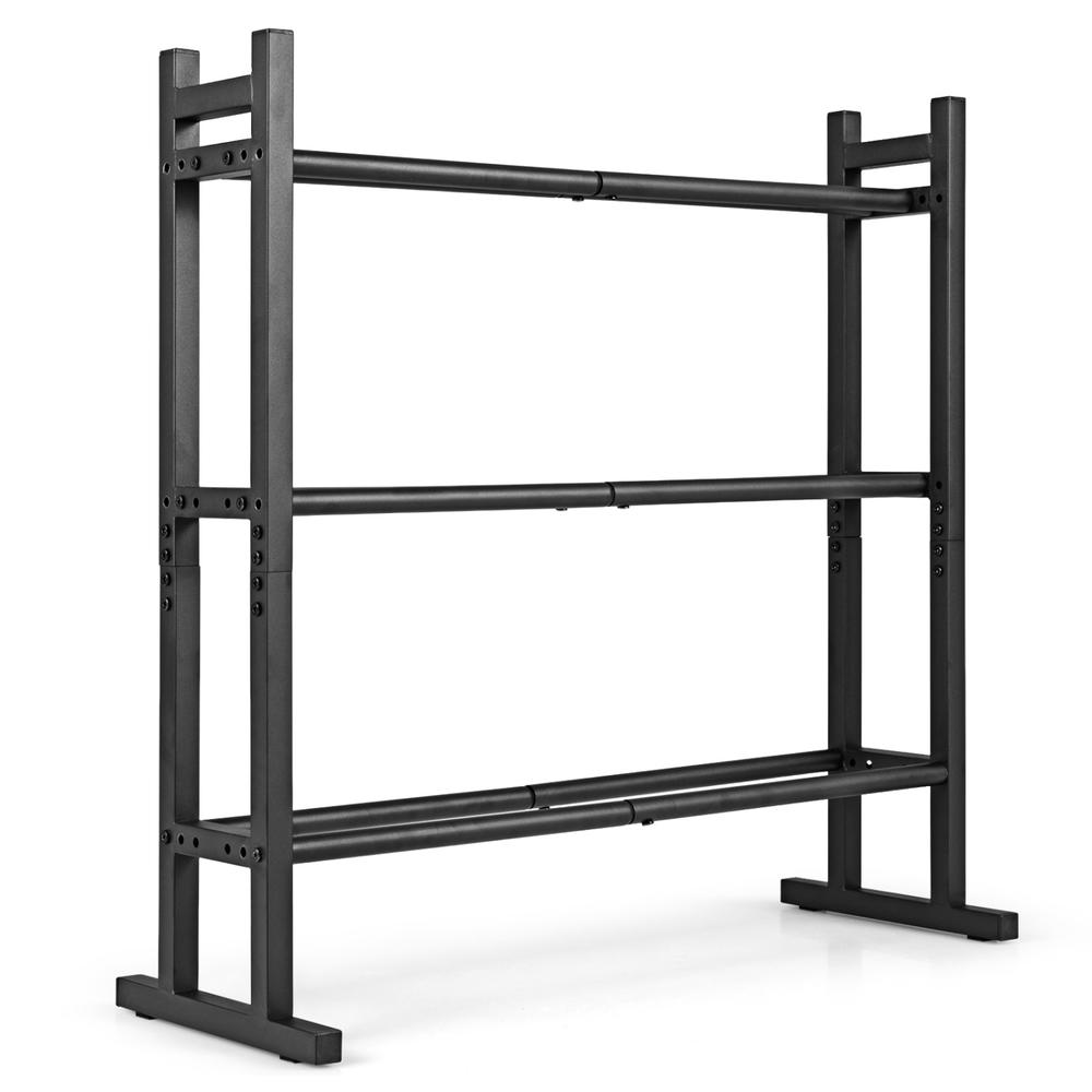 Home Gym Usa - حامل أثقال ثلاثي الطبقات شديد التحمل،