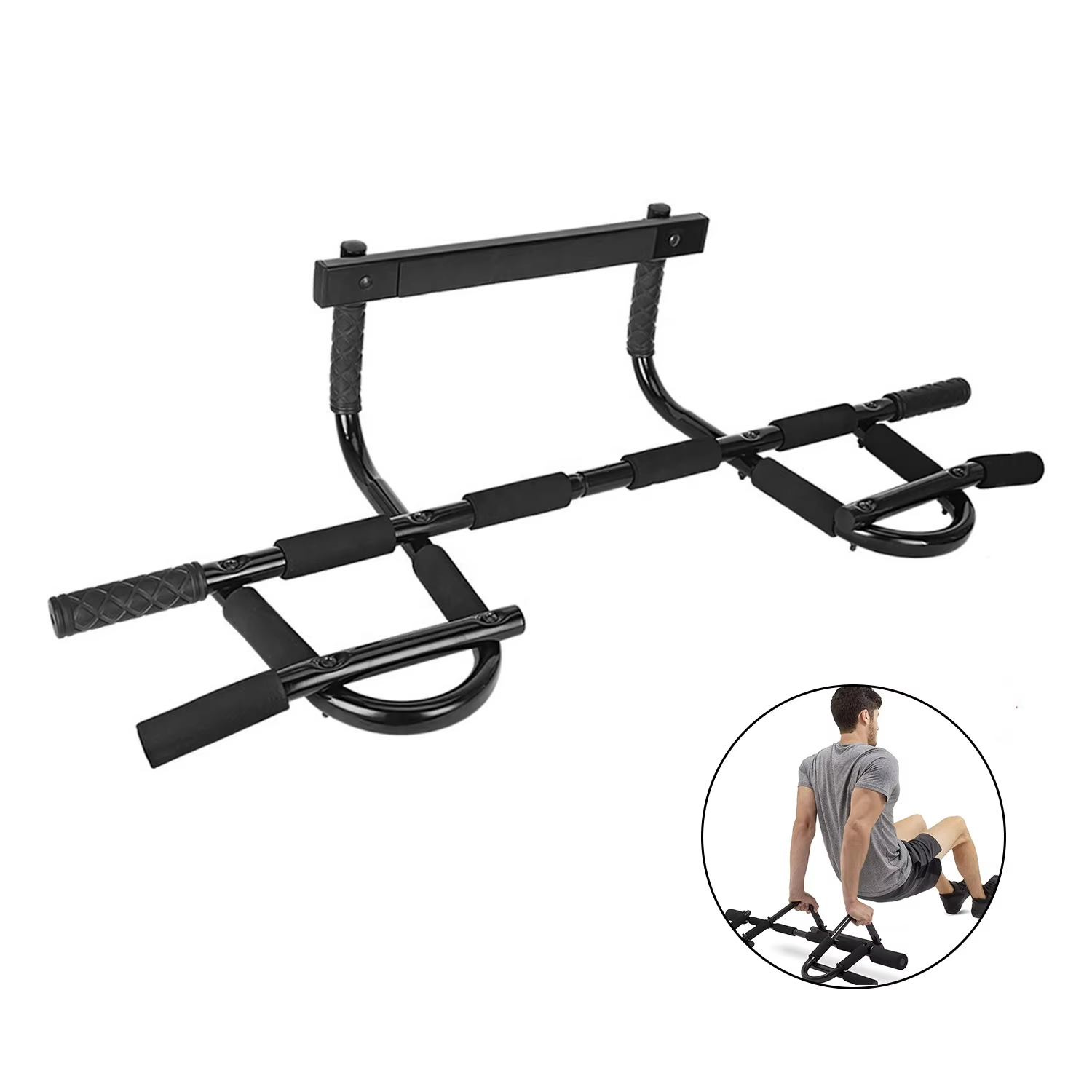 Home Gym Upper Body Workout - بار تمارين علوي للأبواب، بار سحب،