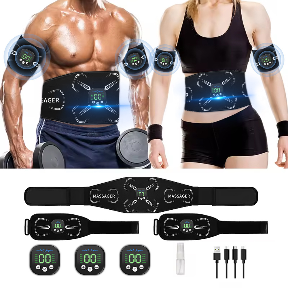 Home Gym Hack - جهاز تحفيز العضلات الكهربائي EMS، مدرب