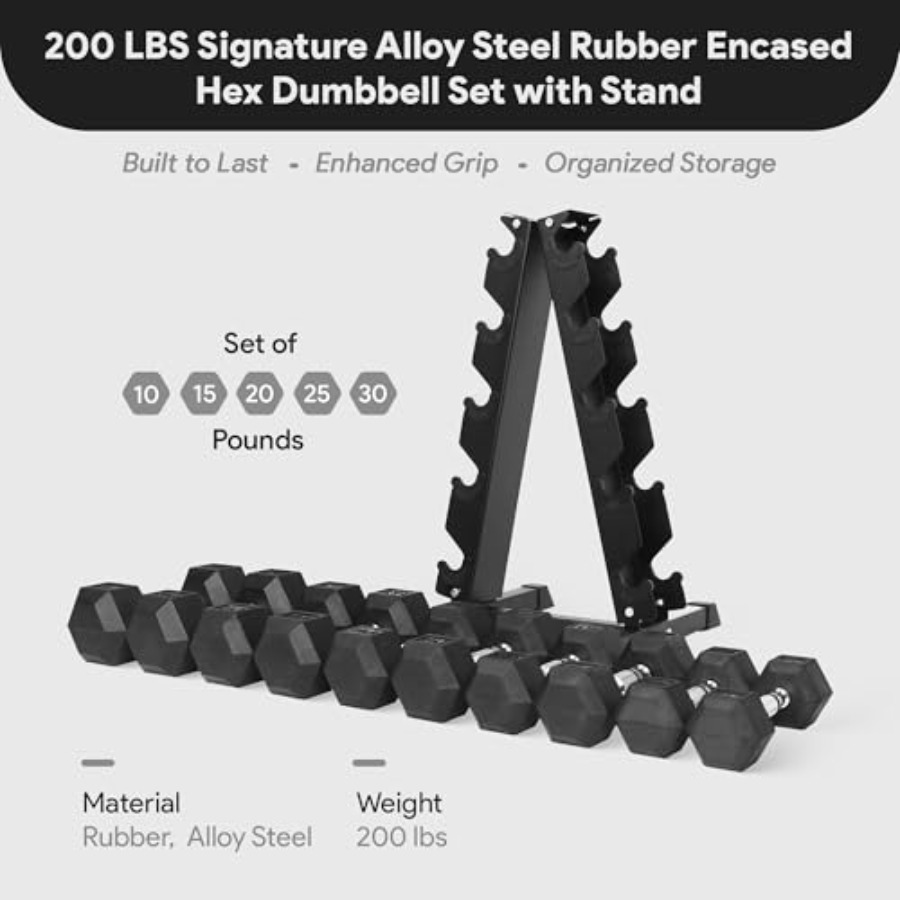 مجموعة دمبل سداسية الشكل مغطاة - مراجعة Home Gym Body Solid وسعره