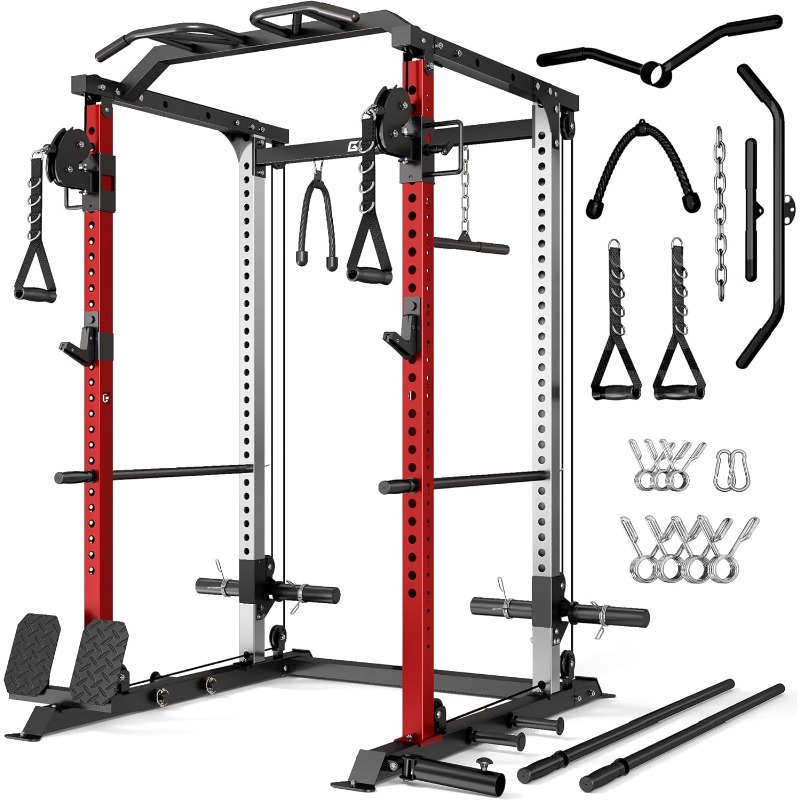 قفص القوة DP01، رف تمارين القر - مراجعة Squat Rack Power وسعره
