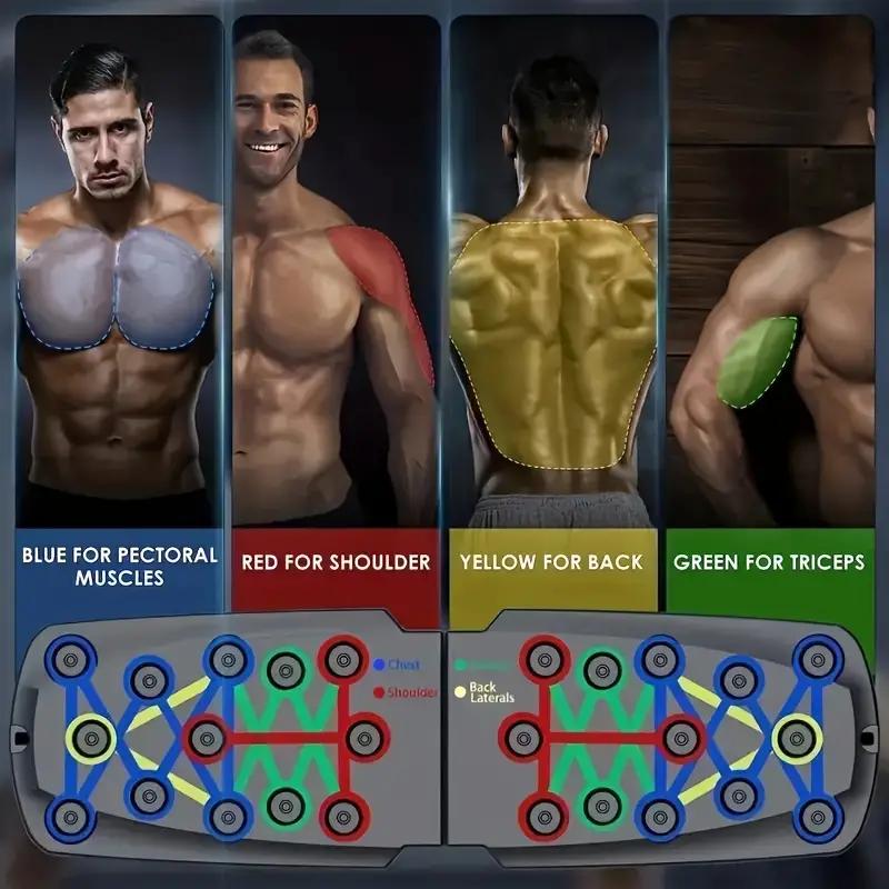 لوح تمارين الضغط المطور بـ 28  - مراجعة Home Gym Upper Body Workout وسعره