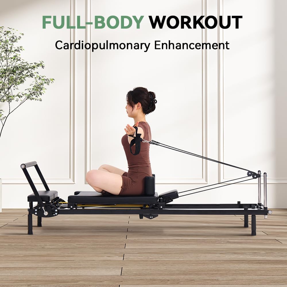 جهاز بيلاتس ريفورمر قابل للطي، - مراجعة Home Gym Designs وسعره