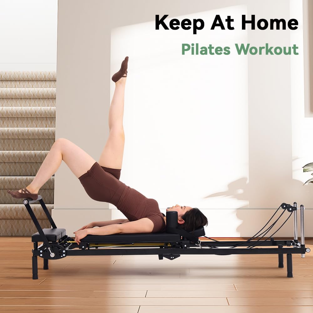 جهاز بيلاتس ريفورمر قابل للطي، - مراجعة Home Gym Designs وسعره