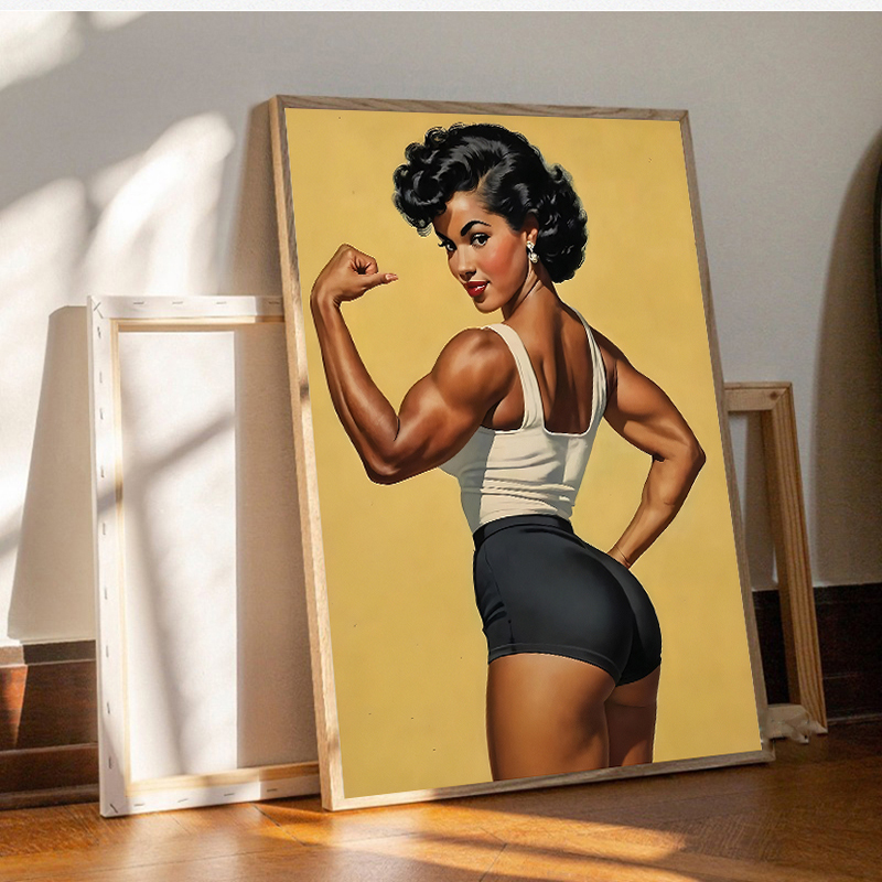 ملصق وطباعة قماش اللوحة بناء ا - مراجعة Home Gym On Wall وسعره