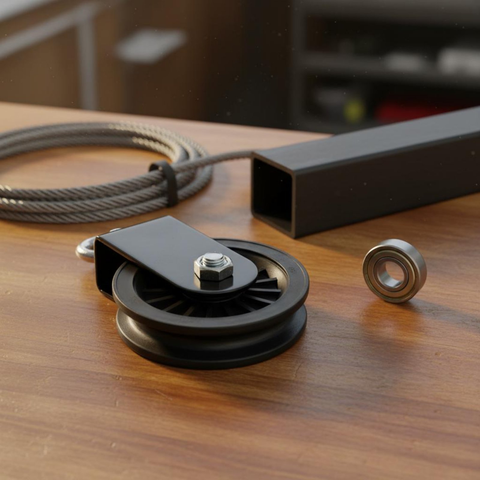 حامل بكرة لياقة بدنية صامت وثا - مراجعة Home Gym Cable Machine وسعره