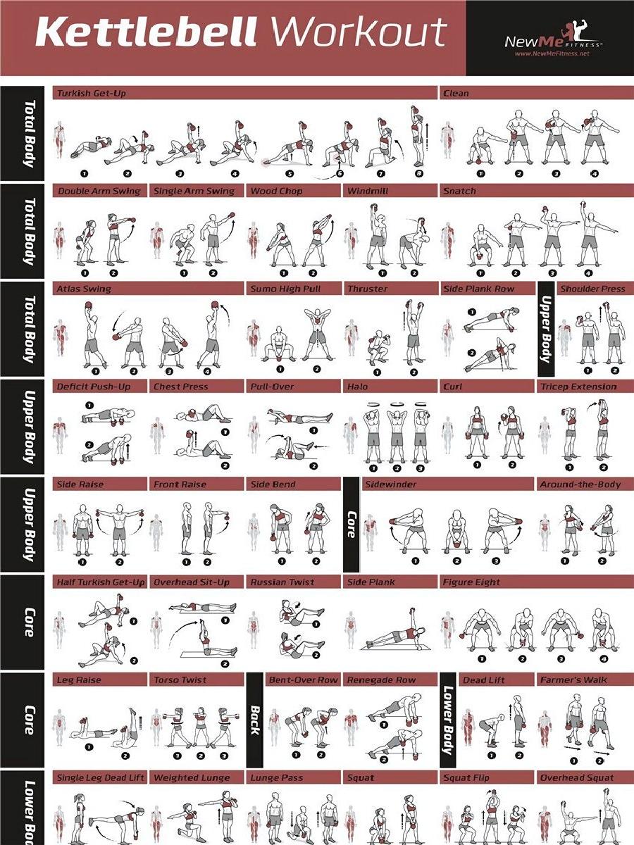 ملصق تمرين مع أدلة تمرين الدمب - مراجعة Home Gym Guide وسعره