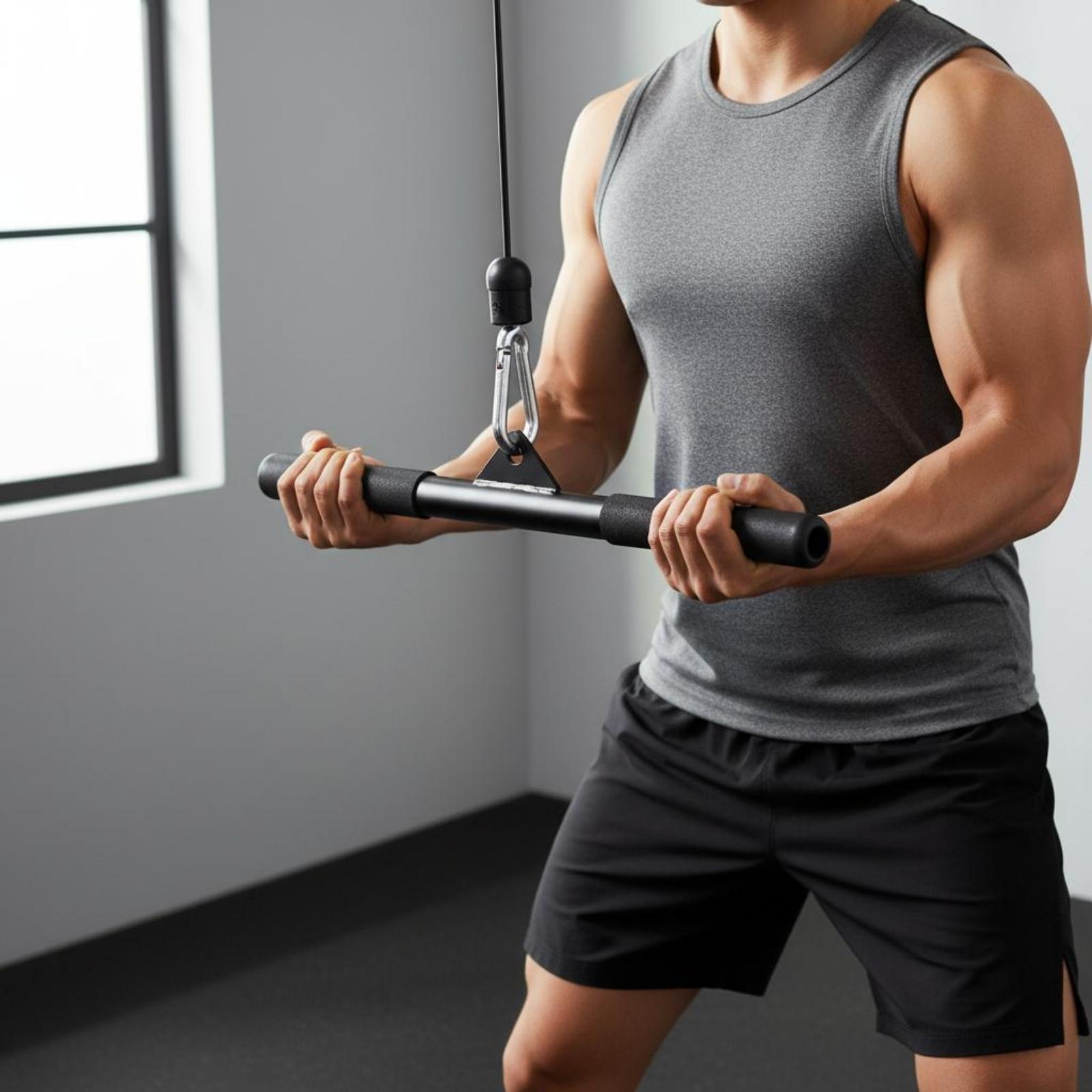 قضيب سحب للياقة البدنية بمقبض  - مراجعة Home Gym Upper Body Workout وسعره