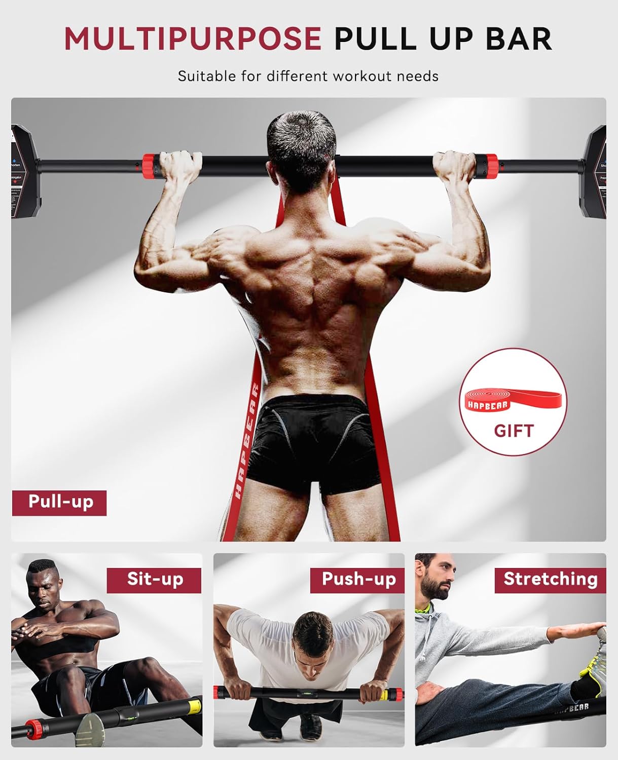 قضيب سحب أفقي قابل للتعديل للت - مراجعة Home Gym Upper Body Workout وسعره