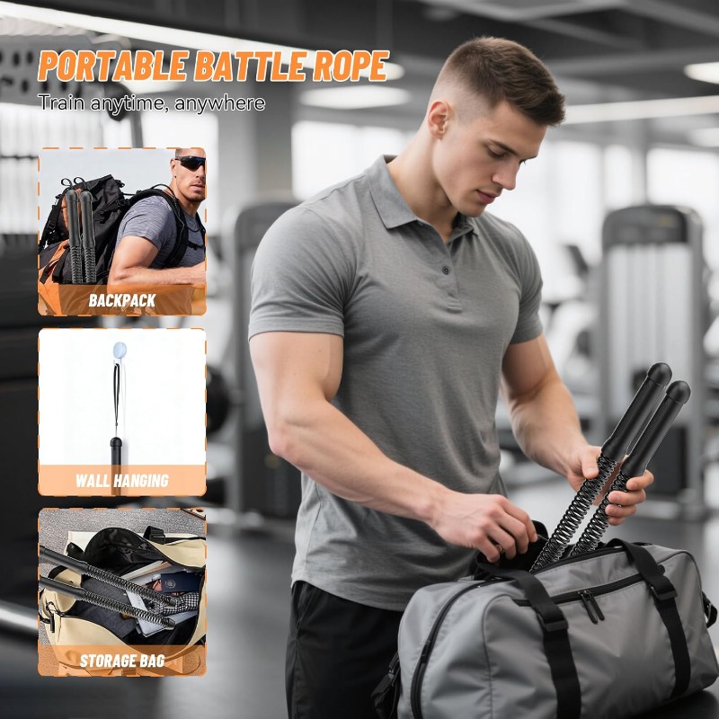 حبل قتالي لاسلكي للتمارين المت - مراجعة Home Gym Luxury وسعره